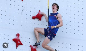 sport climbing olympic record holder
